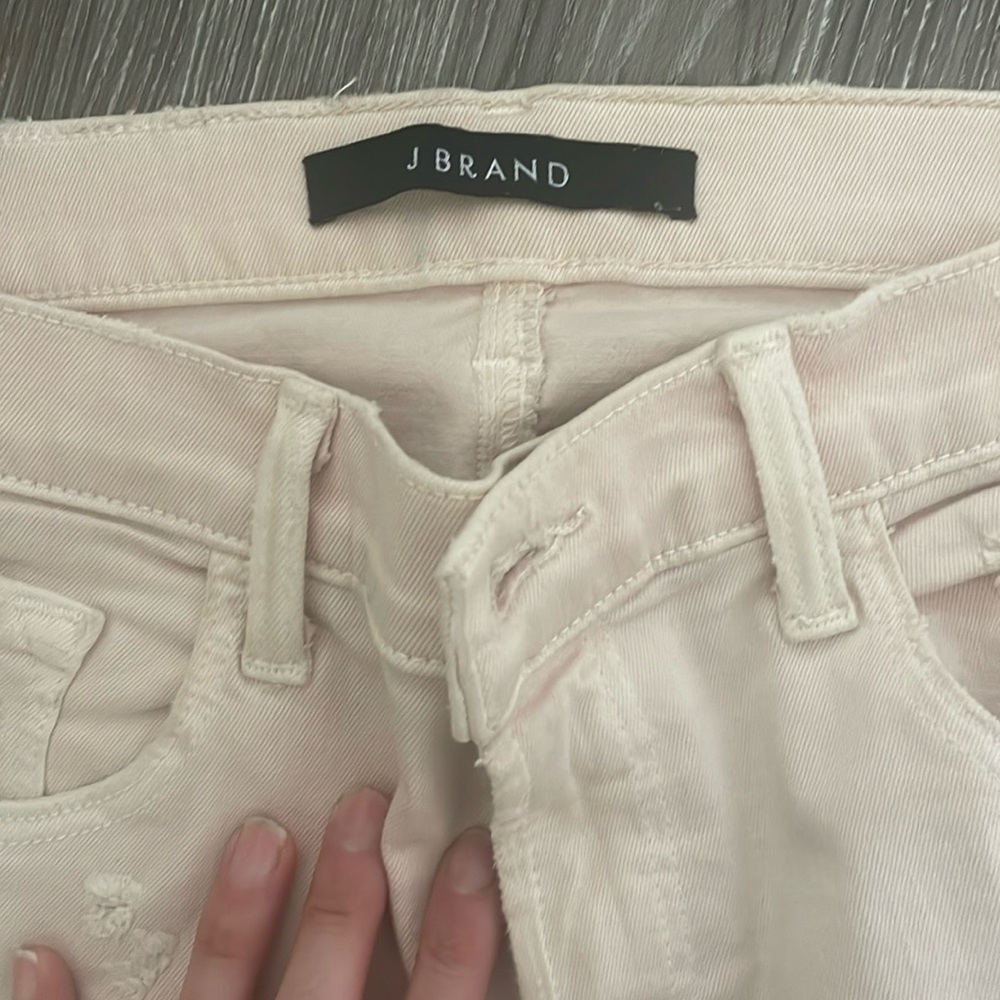 Jay Brown, stressed, skinny jeans, light pink size 26